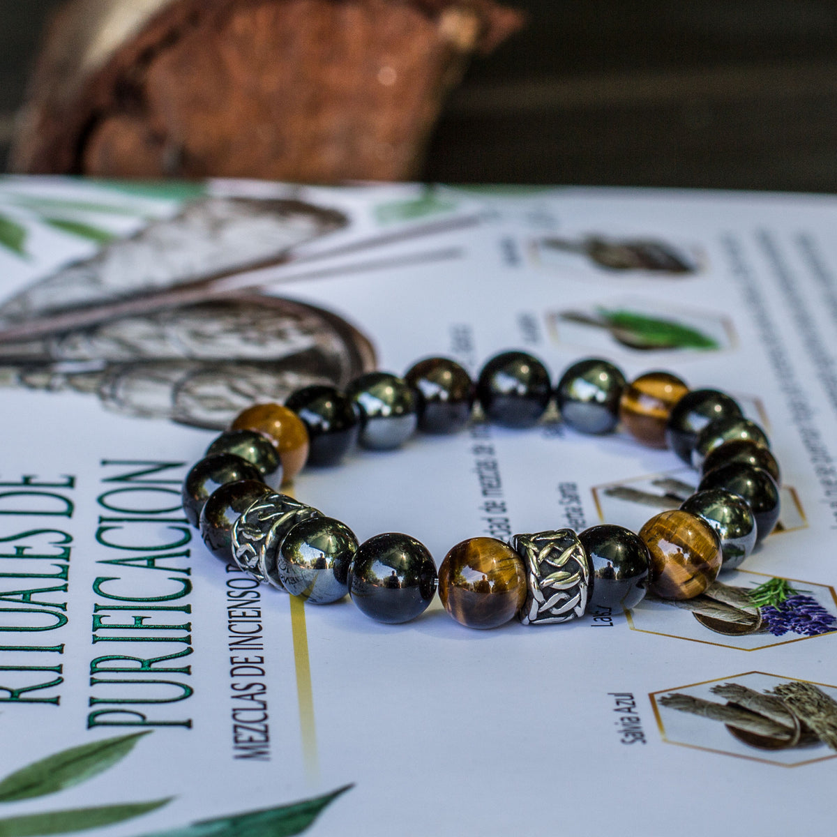 The Triple Protection bracelet 10mm - 3 of the most powerful crystals combined to create perfection. The Triple Protection Bracelet is one of our most sought after bracelets, boasting some of the most incredible gems around. Tiger’s eye, black Obsidian and Hematite is the powerhouse of beads when combined into one.