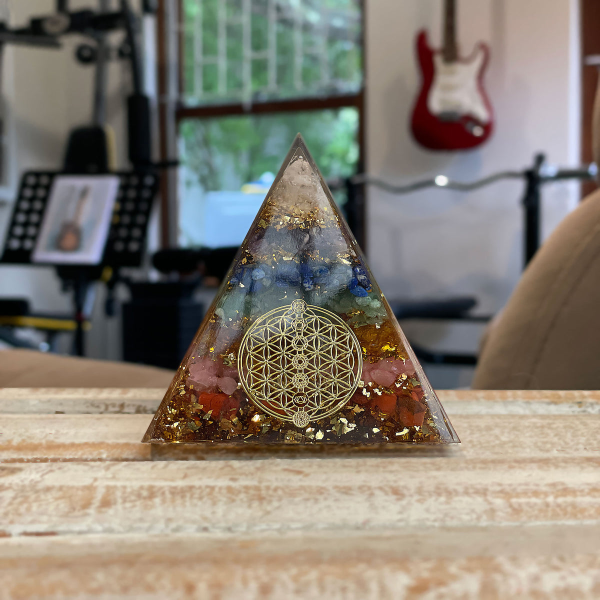 Orgonite Pyramid - 7 Chakra (Medium) (Copy) Mi Chakra