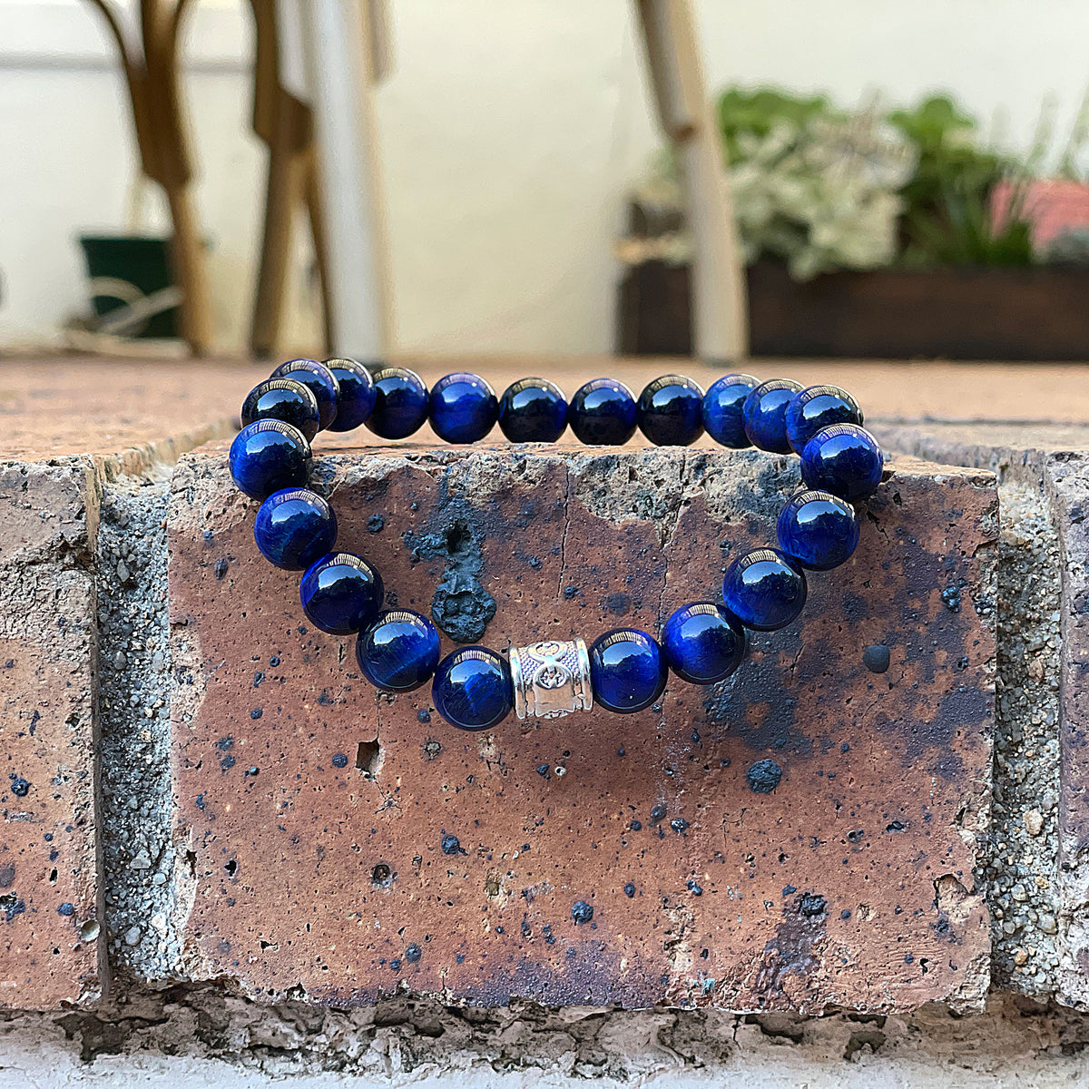 The Abundance Bracelet - Blue Tigers Eye - This is a powerful stone that can help you to release anxiety and nervousness and assists in harmony and equilibrium. It is a powerful motivator and one of the best stones for financial success.