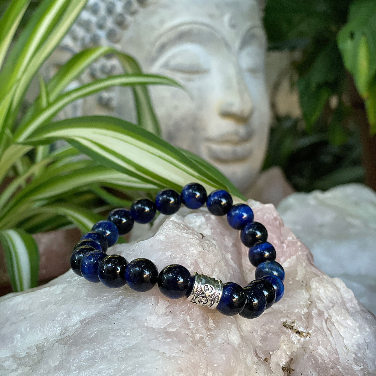 The Abundance Bracelet - Blue Tigers Eye - This is a powerful stone that can help you to release anxiety and nervousness and assists in harmony and equilibrium. It is a powerful motivator and one of the best stones for financial success.
