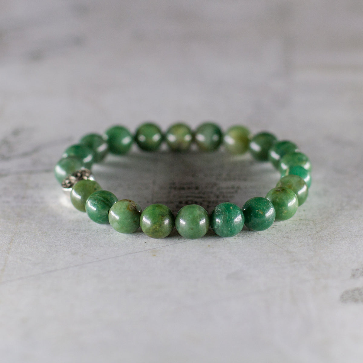The Calming Bracelet - Mi Chakra - Green Jade - South Africa