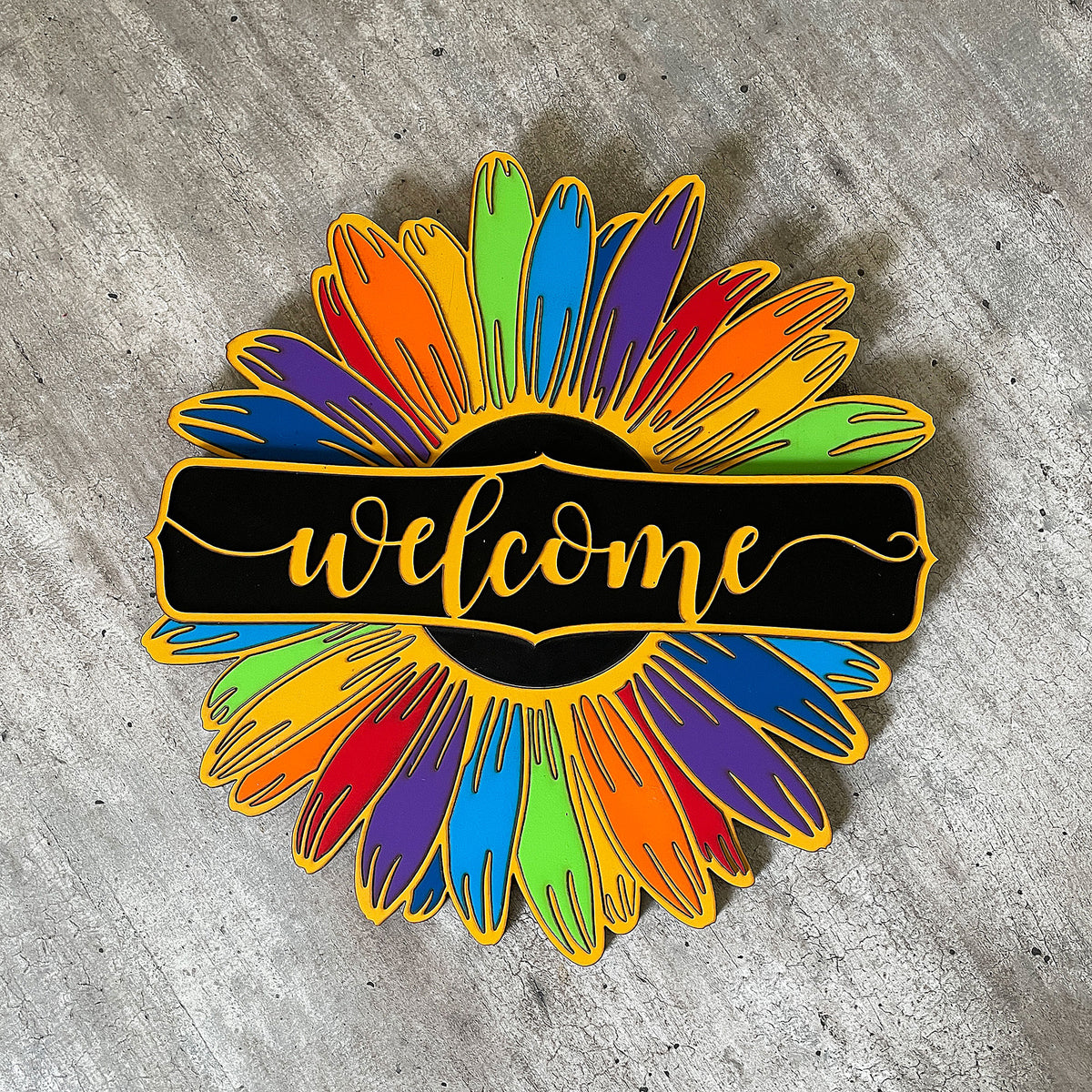 7 Chakra Welcome Sign - Yellow Mi Chakra