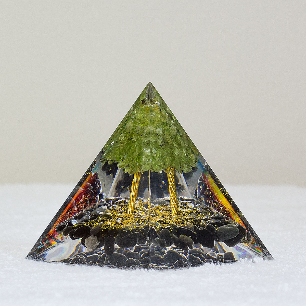 Copy of Orgonite Pyramid - Obsidian Mi Chakra