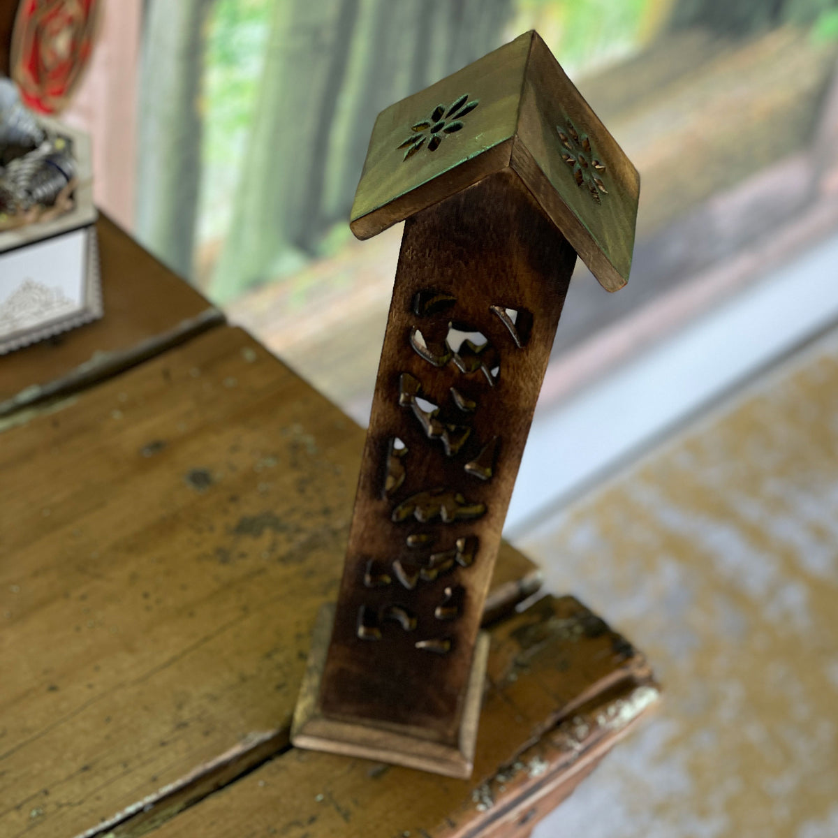 Wooden Tower Incense Holder (Copy) Mi Chakra