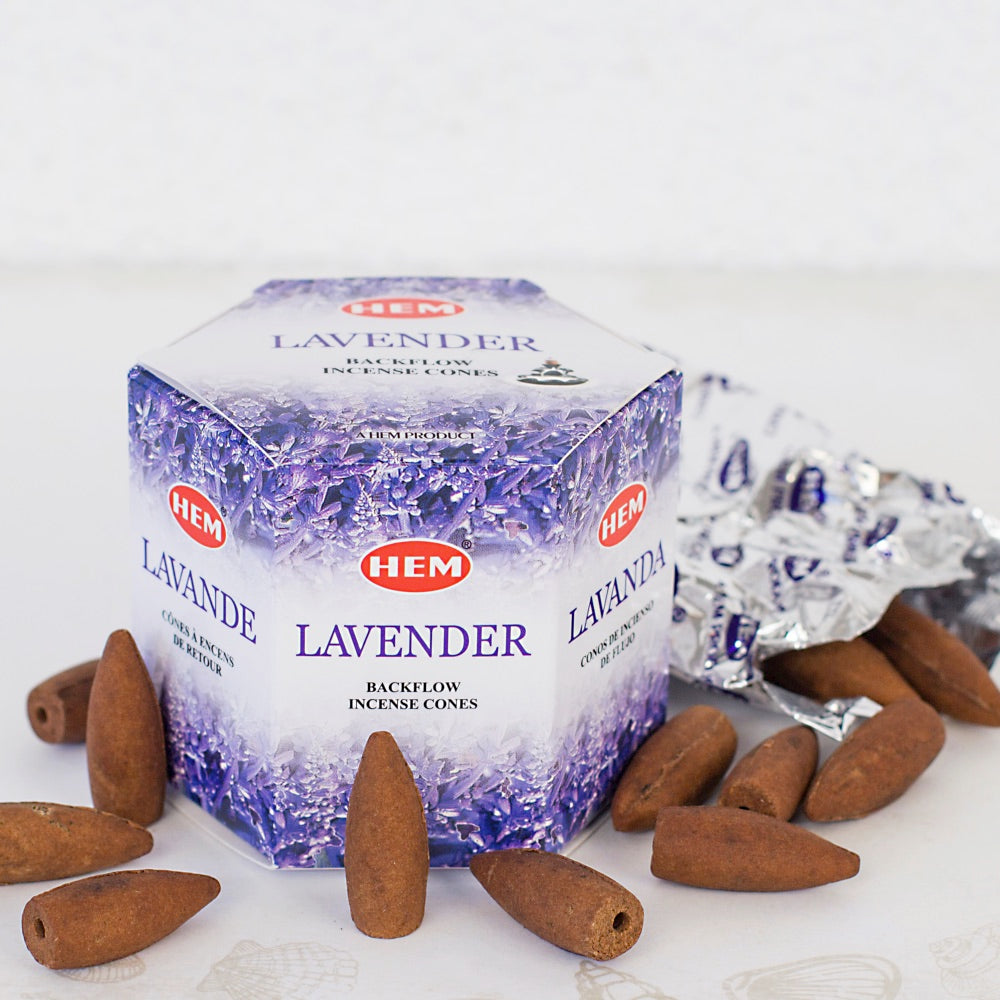 Lavender Backflow Incense Cone Set