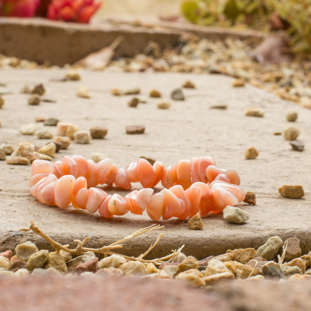 Carnelian Chip Bracelet Mi Chakra