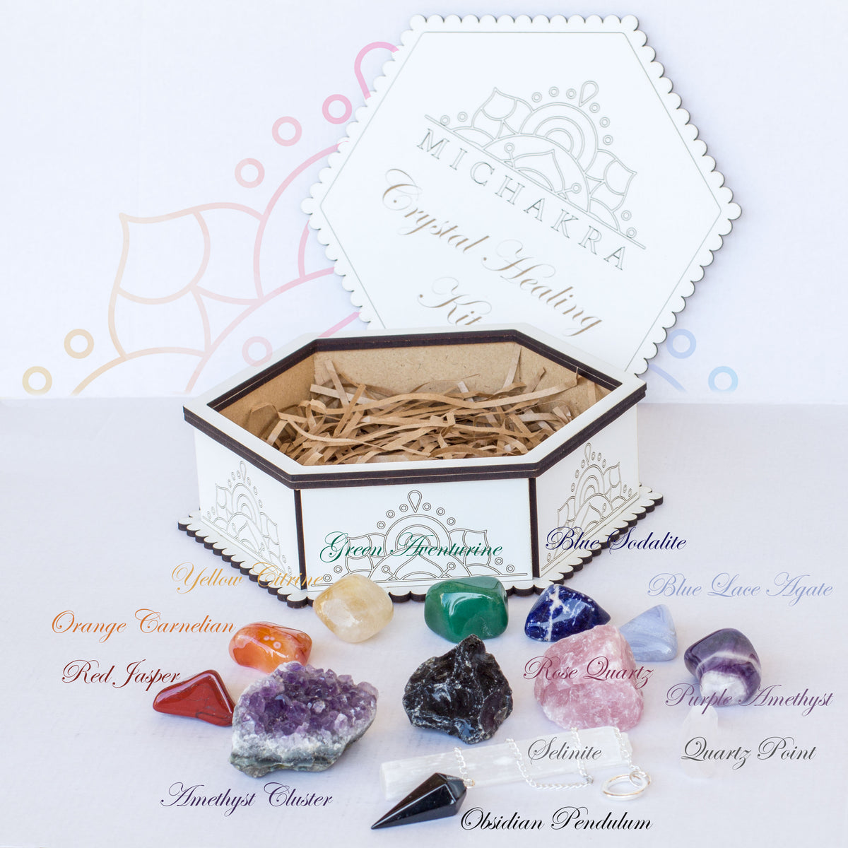 Crystal Healing Kit Mi Chakra