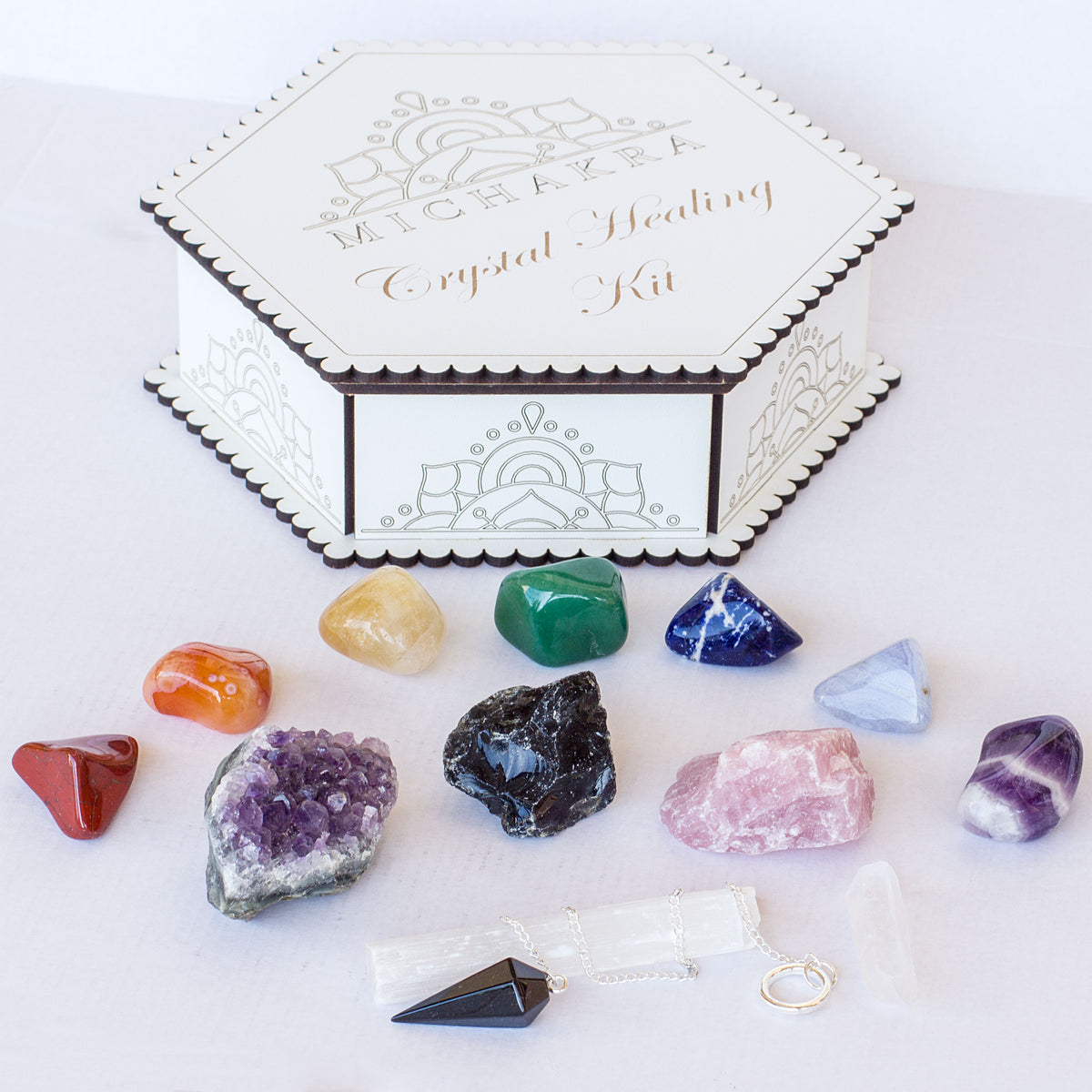 Crystal Healing Kit Mi Chakra